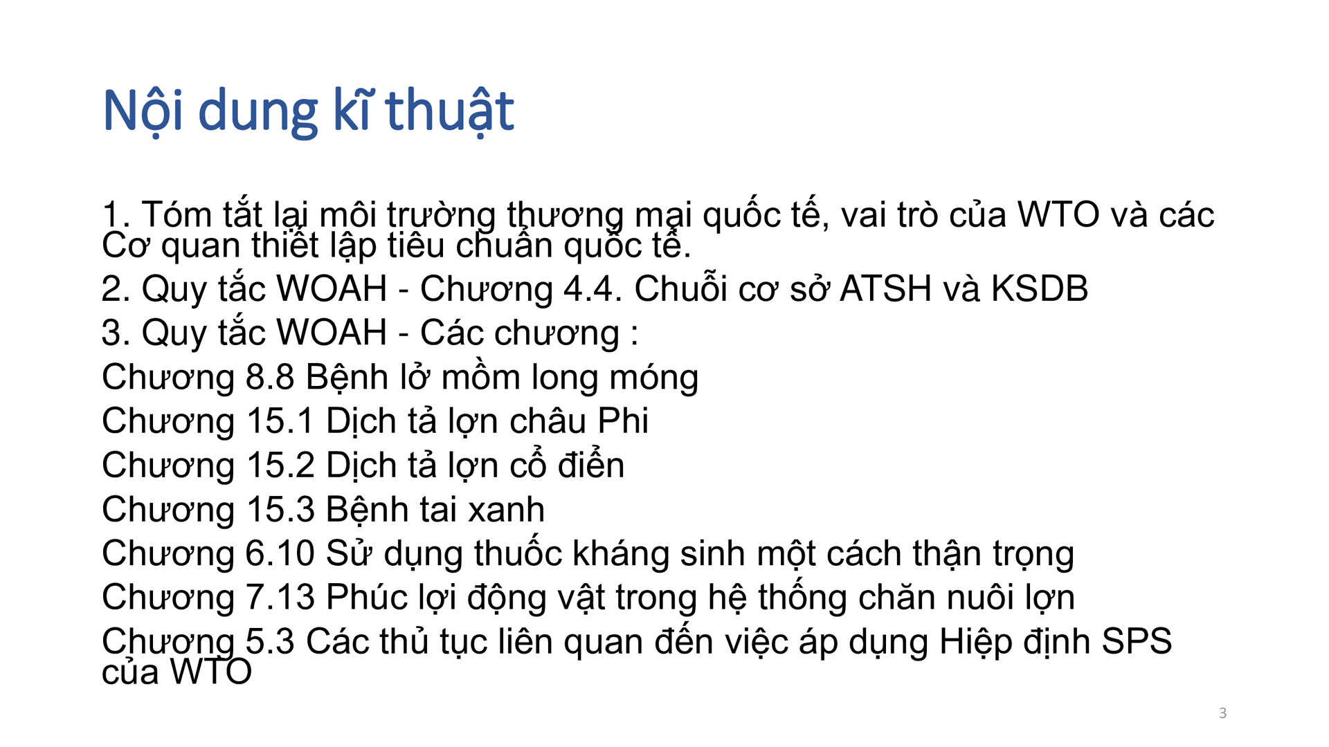 Học phần 2: Tiêu chuẩn quốc tế về chuỗi cơ sở ATSH và KSDB (compartment)-85