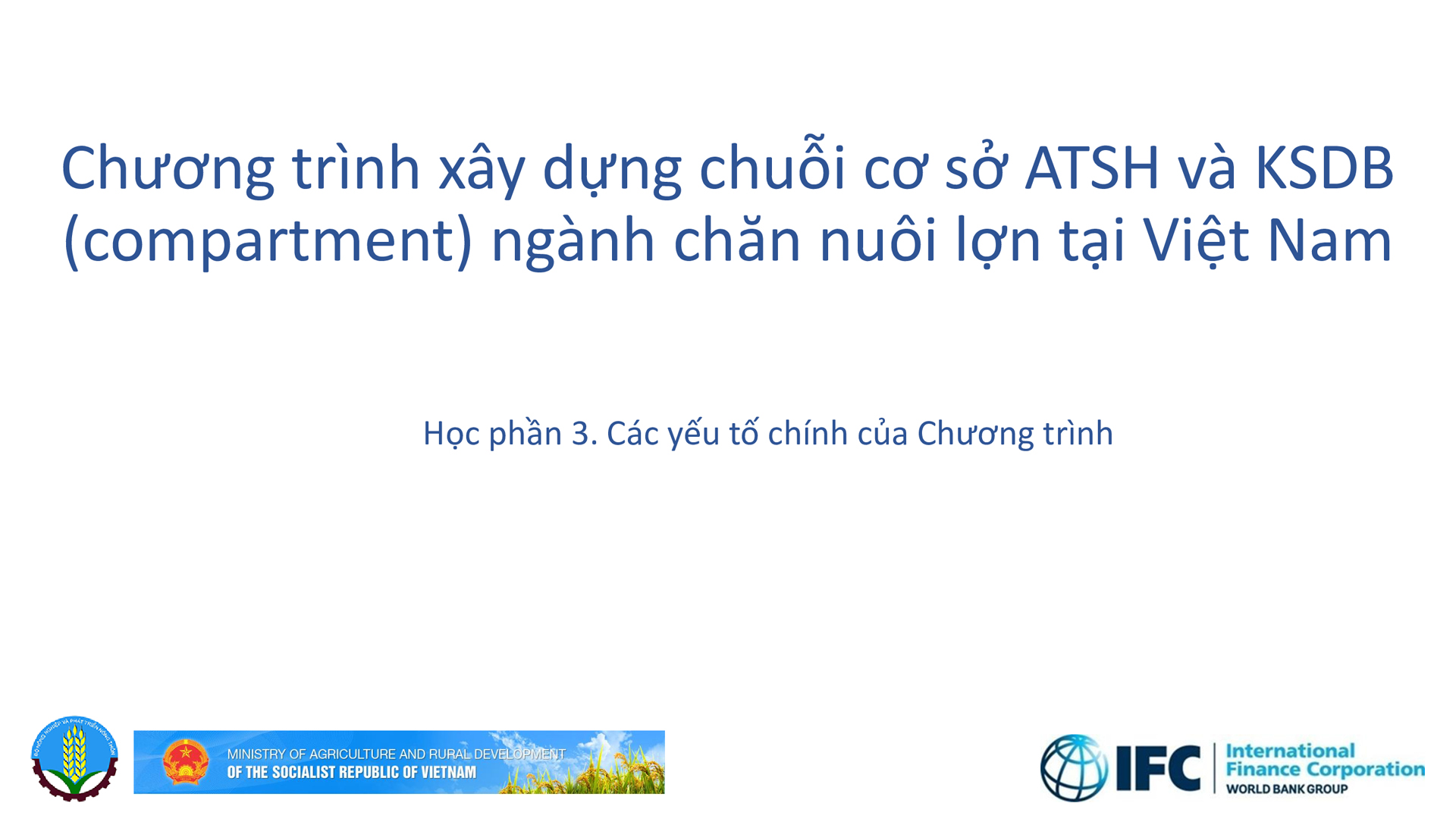 Học phần 3: Các yếu tố chính của Chương trình-113