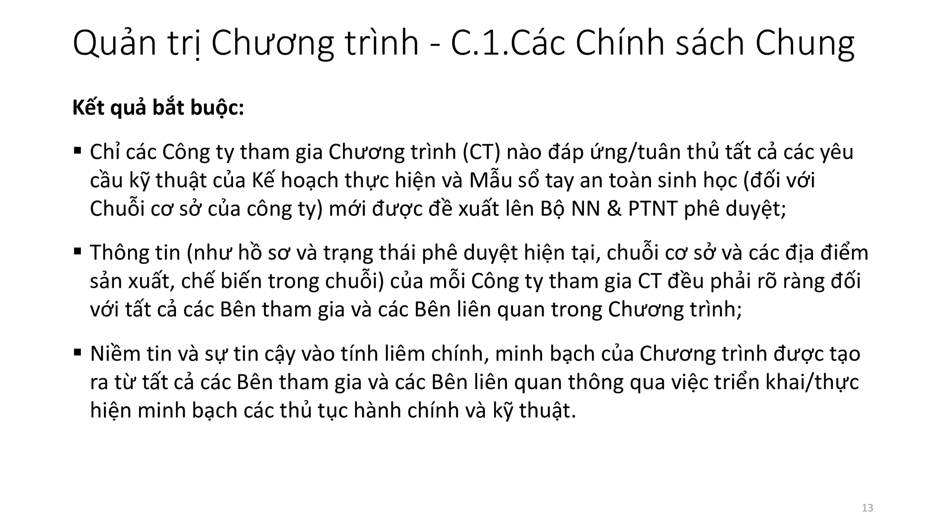 Học phần 3: Các yếu tố chính của Chương trình-125