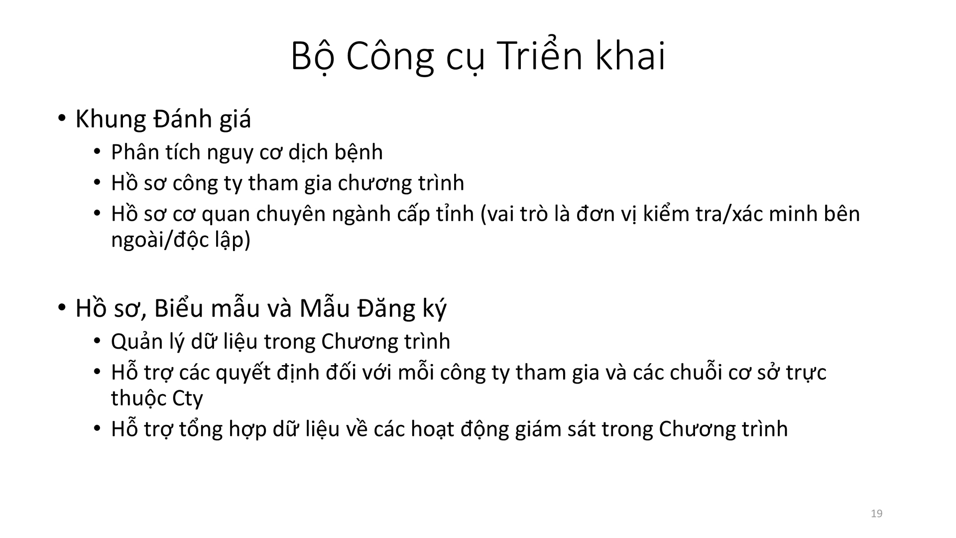 Học phần 3: Các yếu tố chính của Chương trình-131