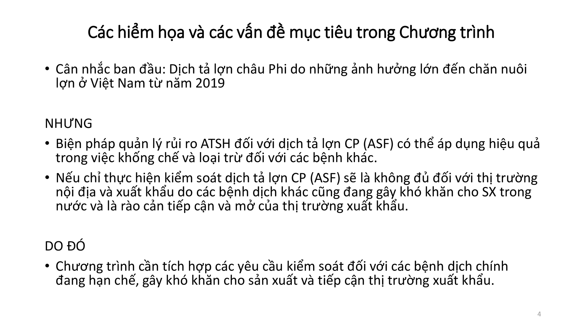 Học phần 4: Dịch bệnh, mối nguy, đường xâm nhập  và các chương trình kiểm soát-141