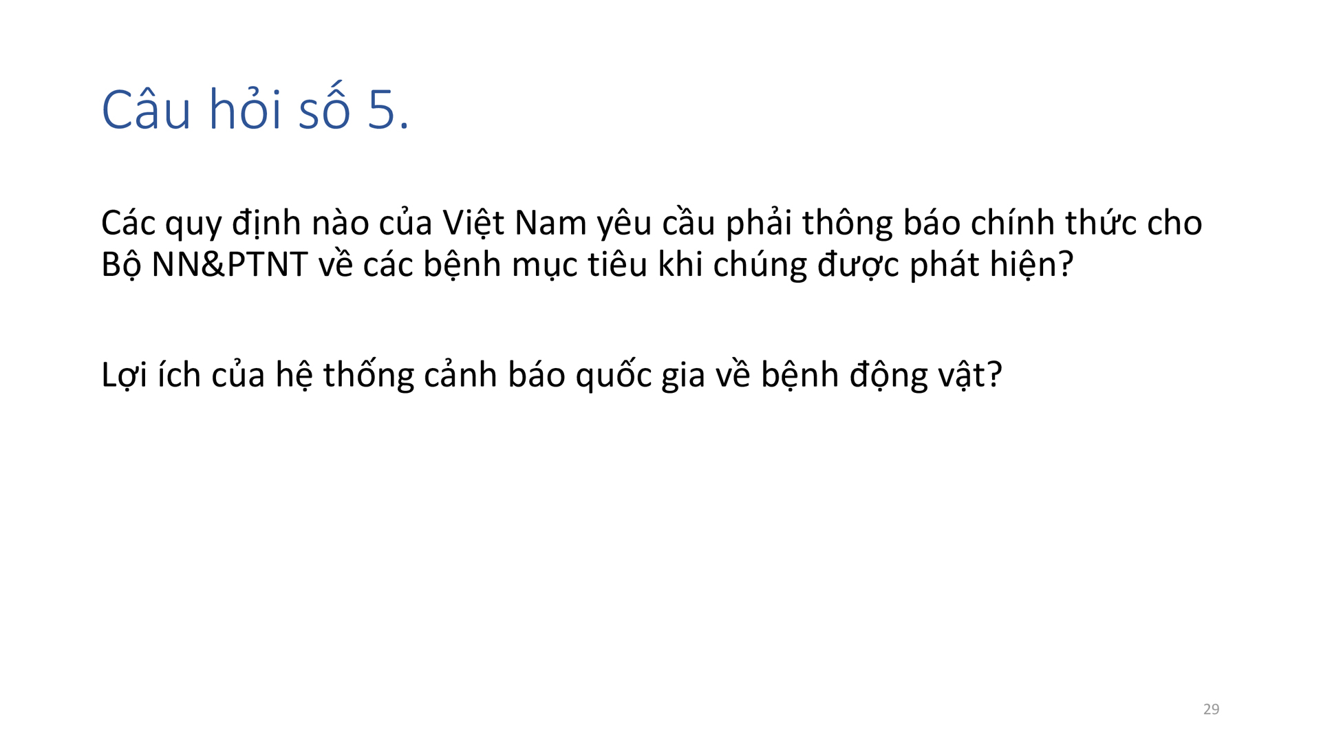 Học phần 4: Dịch bệnh, mối nguy, đường xâm nhập  và các chương trình kiểm soát-166